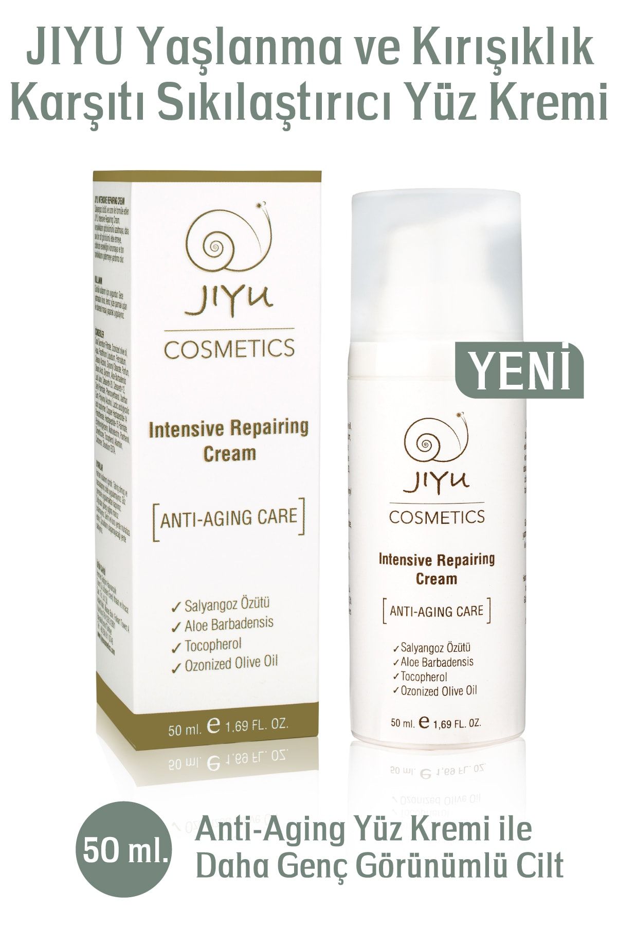 JIYU-50 ml Snail Extract Face Cream - Anti-Aging and Wrinkle, Firming 7