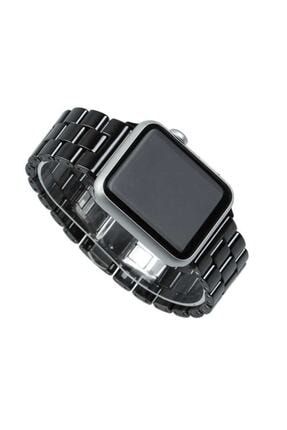 Metal Kordon/kayış Apple Watch Seri 6 40mm Akıllı Saat Için Siyah / Uyumlu Kordon-15539