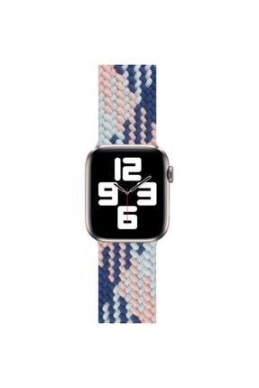Apple Watch 1 2 3 4 5 6 7 Se 38mm 40mm 41mm Kordon Kayış Bileklik Örgülü Band Medium / Uyumlu Kordon-17979