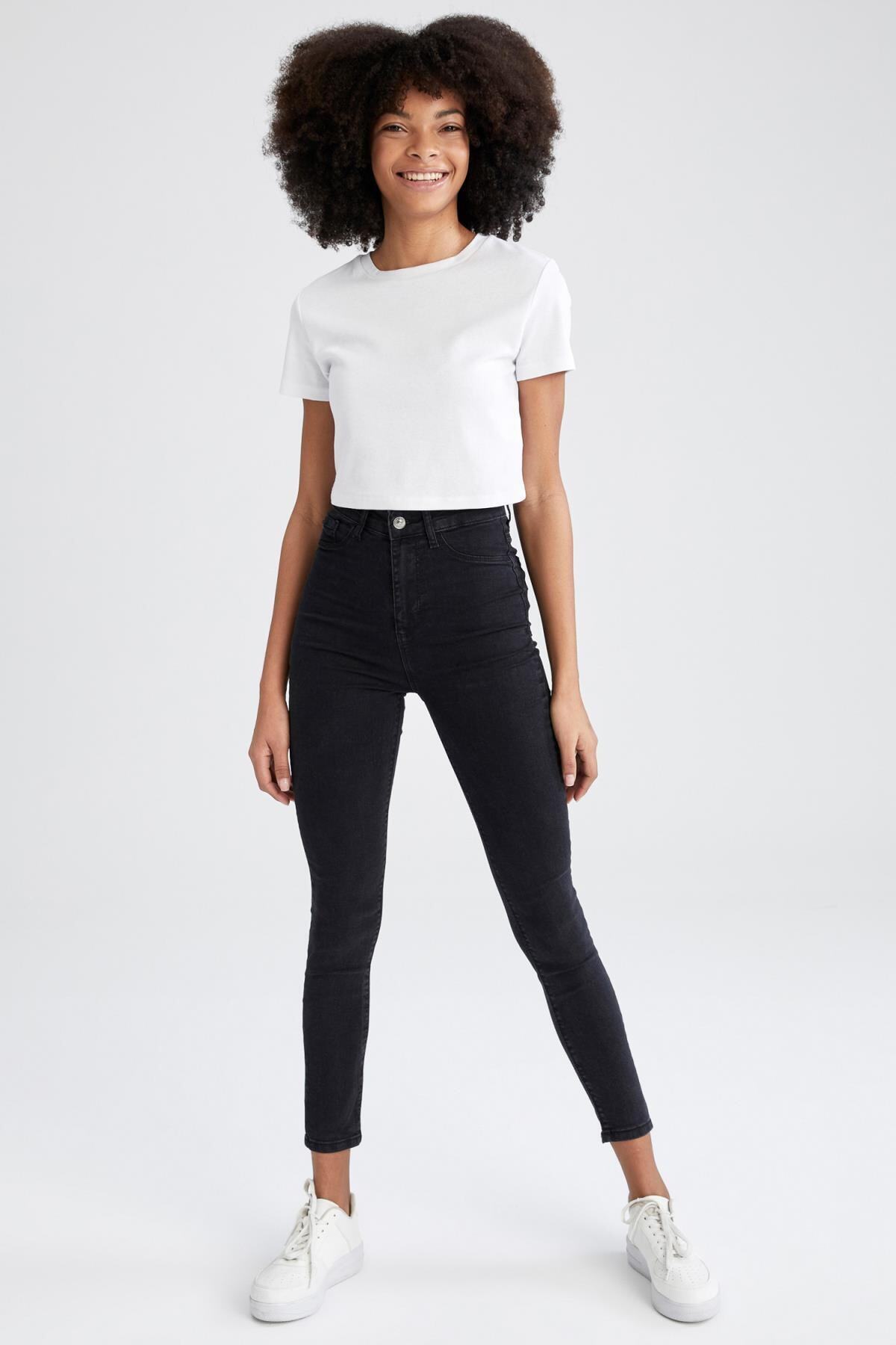 Super Skinny Fit Yüksek Bel Jean Pantolon
