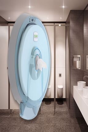 Şeffaf Mavi Maxi Cimri Pinti Içten Çekmeli Tuvalet Kağıdı Dispanseri Banyo Wc Ve Tuvalet Aparatı OP-K9T