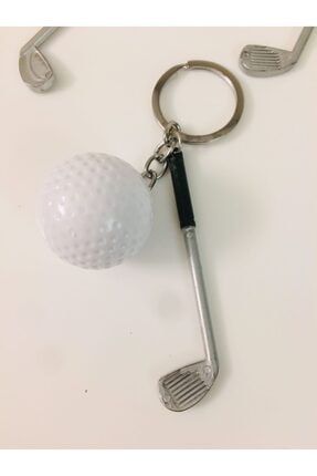 Golf Sopası Ve Golf Topu Figürlü Anahtarlık Çanta Süsü Bade-84