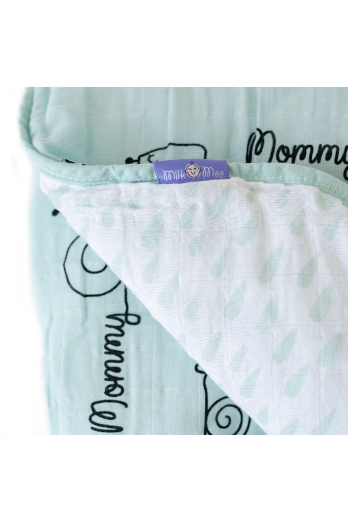 Milk & Moo-Milk&moo Sangaloz musselin Flauschige Babydecke, 90x110 Cm, Made In Türkiye 7