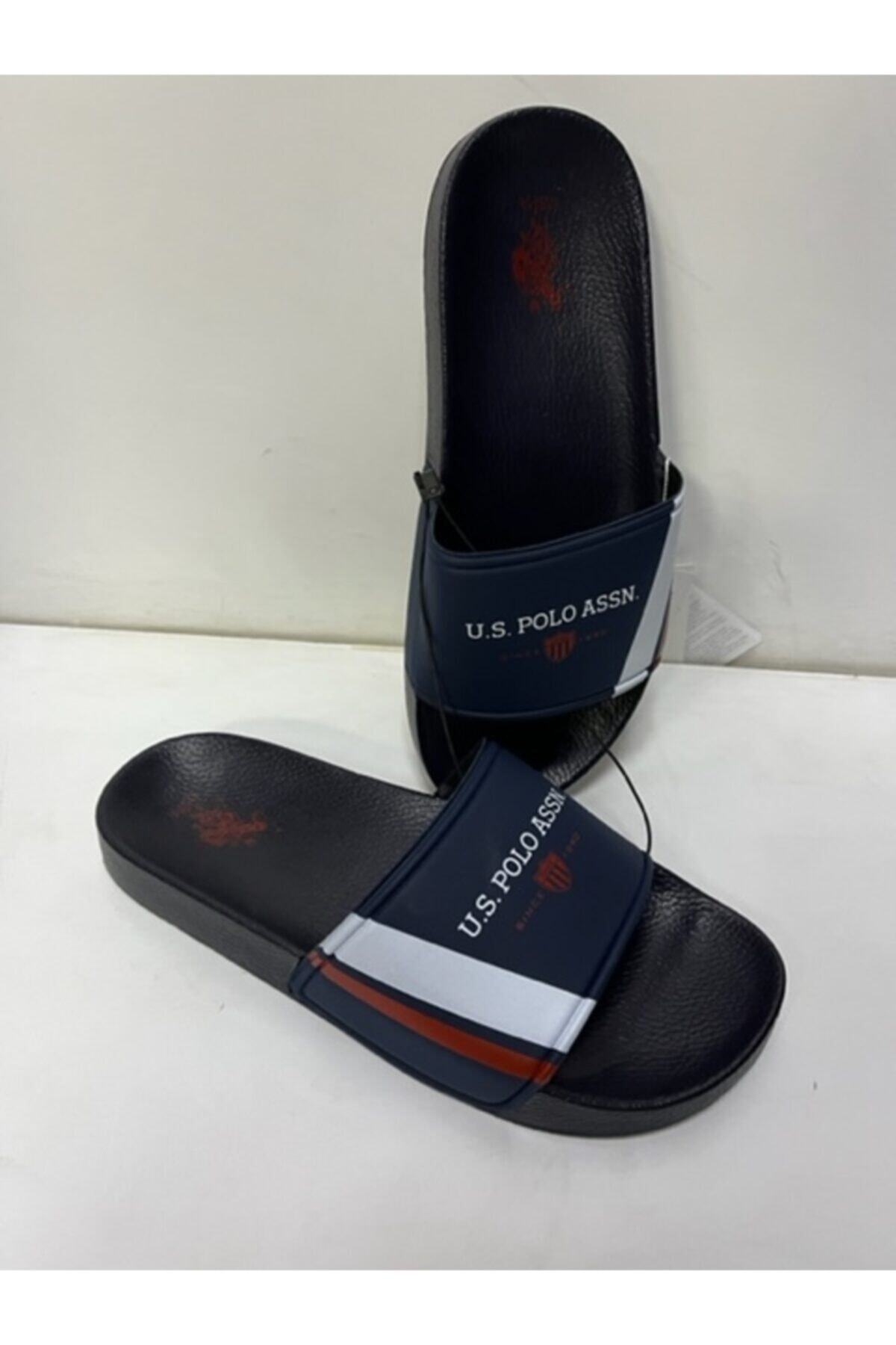 Assn. دمپایی تک نواری سبک رنگ آبی دریایی ویلی U.S POLO اورجینال - تصویر 3