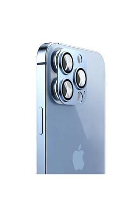 Uyumlu Iphone 13 Pro Kamera Lens Koruma Camı V2 Mavi / Uyumlu Ekran Koruyucu-M/2796