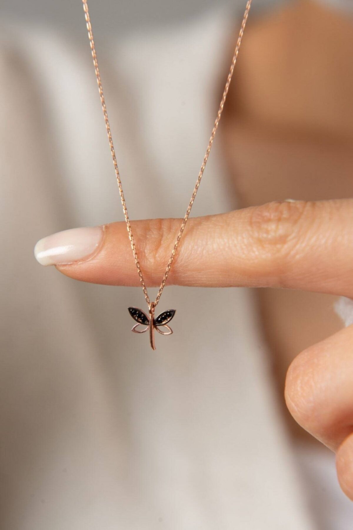Yusufçuk Minimal 14 K Gold Kaplama Kadın Kolye