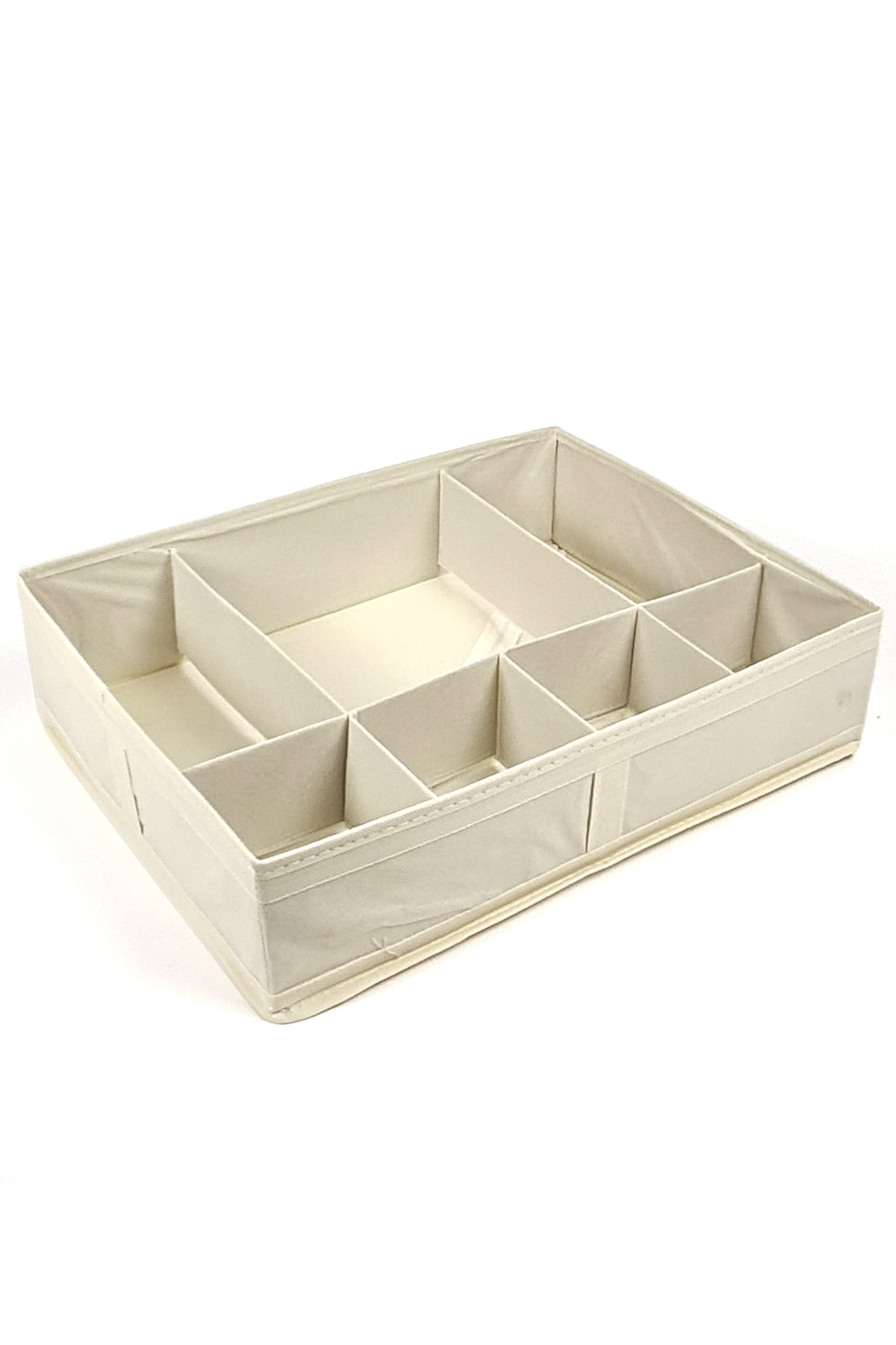 Binbirreyon 7 Gözlü Çekmece Dolap Düzenleyici Katlanabilir 44x35x11cm Bej Dd028