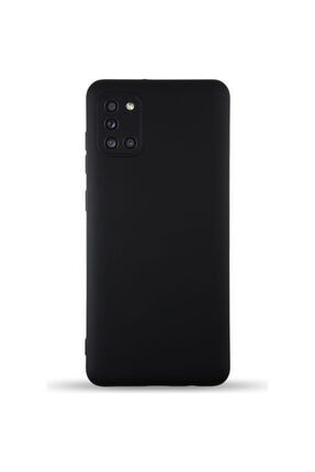 Samsung Galaxy A31 Uyumlu Siyah Renk Kadife Tabanlı Nicelans Kılıf A31LANS