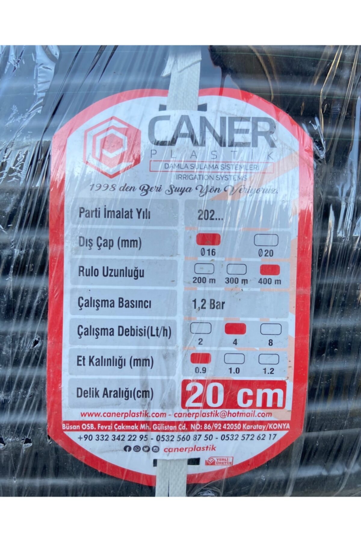 16 mm 33 cm X 200 m Damlama Hortumu 1 mm Kalınlığında Bahçe Sulama Hortumu 3