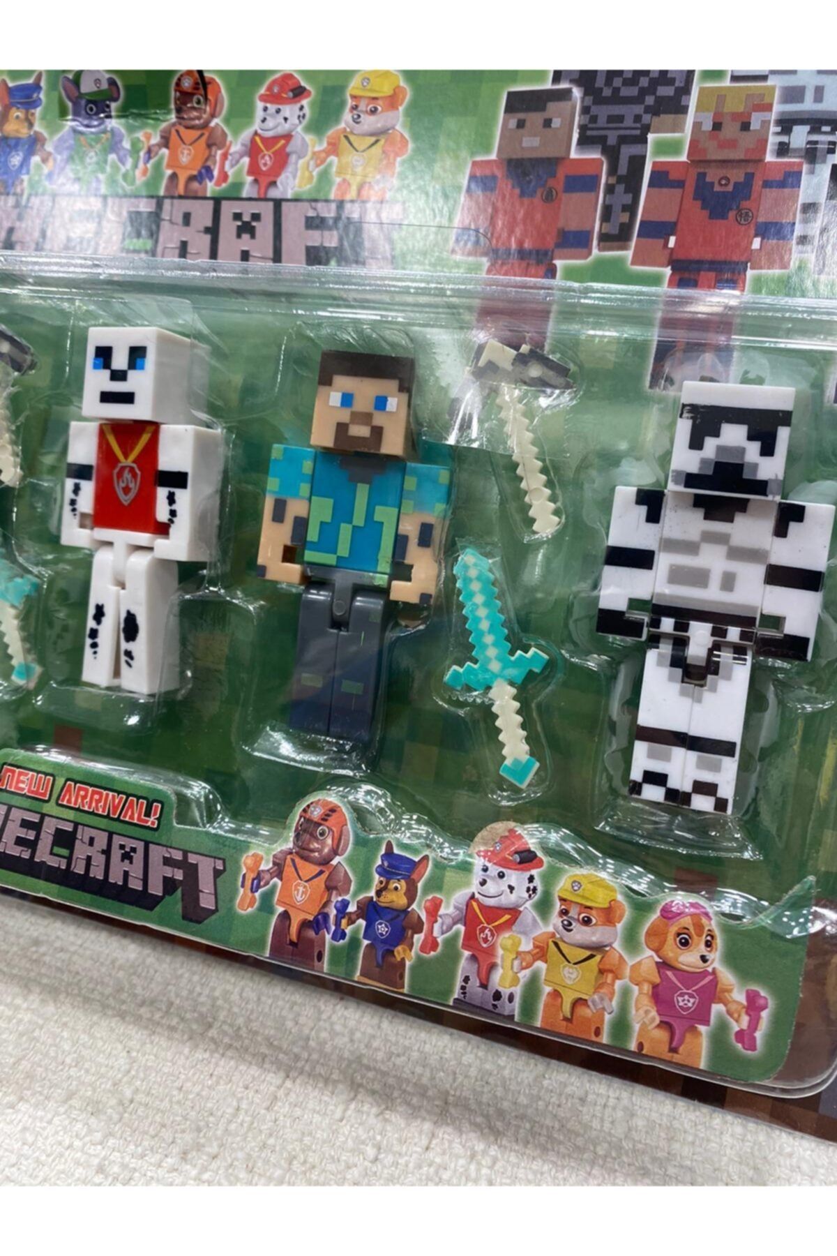 Minecraft Super Heroes 6 Piece Figure Set Character Figure