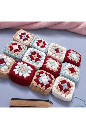 Tığ Işi Dört Renkli Motif 24lü Set dsyhdbb02-kit