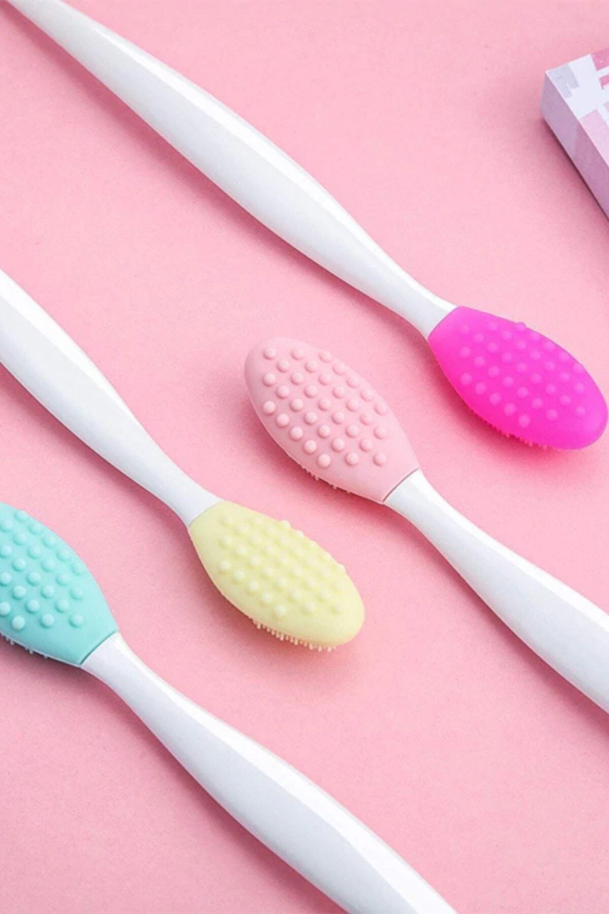 Buffer-2-Pack Silicone Mask and Applying Spatula - Pore Cleansing Brush with Lip and Nose Peeling Effect 6