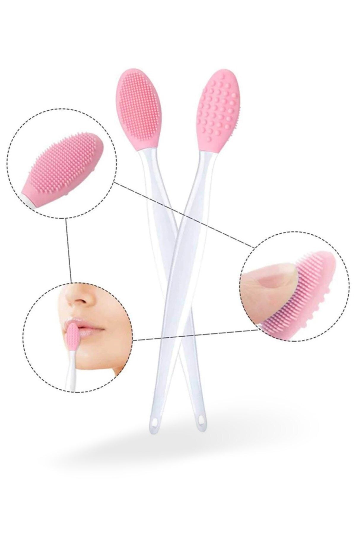 Buffer-2-Pack Silicone Mask and Applying Spatula - Pore Cleansing Brush with Lip and Nose Peeling Effect 8