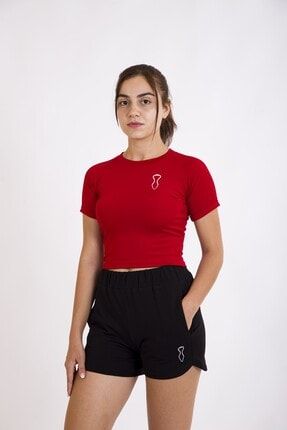 Kadın Crop Kısa Kol T-shirt SVLN6374