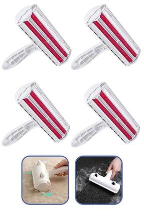 ® 4 Adet Kulak Modelli Hazneli Kedi Köpek Halı Yatak Kıl Toz Tüy Toplayıcı Temizleyici PRA-5440032-8404