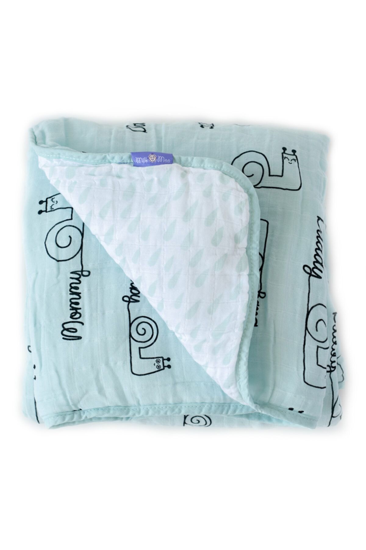 Milk & Moo-Milk&moo Sangaloz musselin Flauschige Babydecke, 90x110 Cm, Made In Türkiye 4