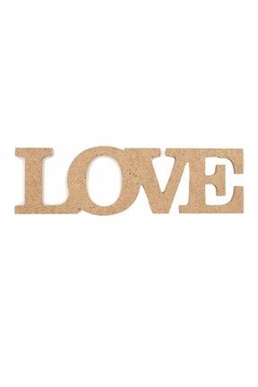 Boyanabilir Mdf Sevgililer Günü Dekoratif Love Duvar Yazısı 17,6x5 Cm love-yazi-4
