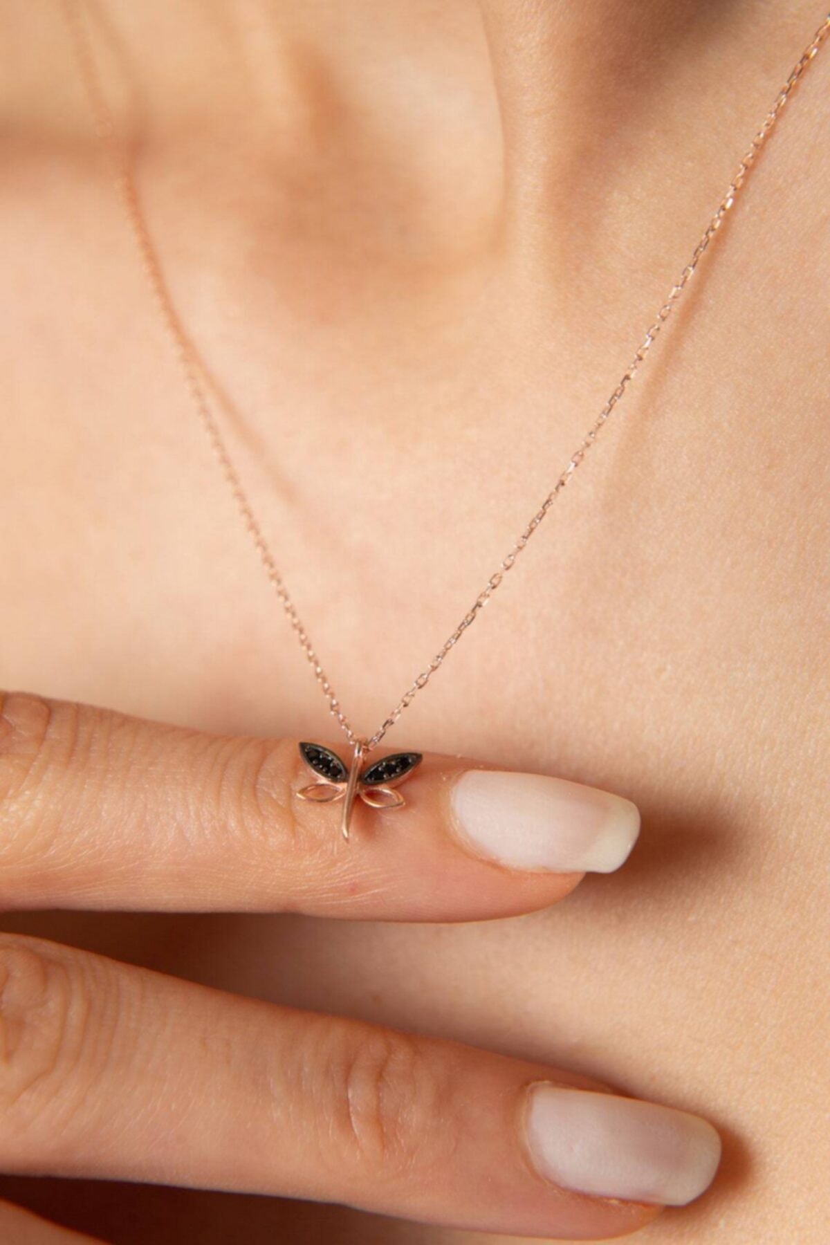 Yusufçuk Minimal 14 K Gold Kaplama Kadın Kolye 2