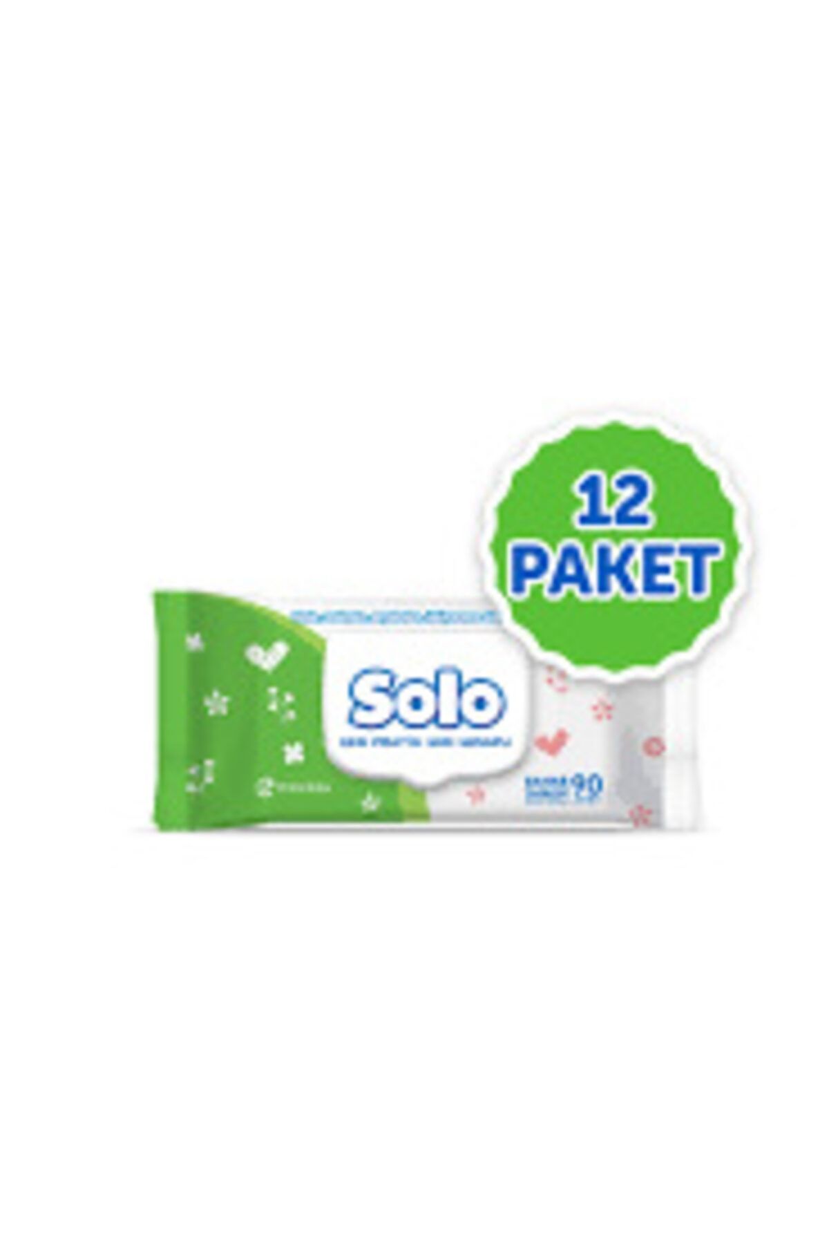 Solo-Wet Towel Covered 90 Sheets Spring Freshness X Set of 12 1