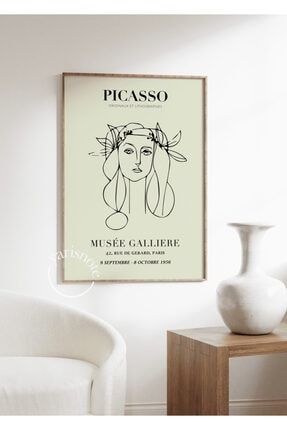 Picasso Woman Face Çerçevesiz Poster PSTR-965182363