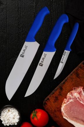 Santoku Şef Bıçak Seti 3 Parça Mutfak Bıçağı GTR-2857