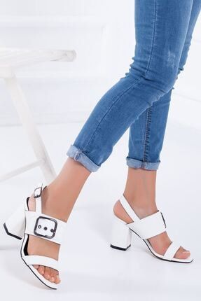 Dina Topuklu Ayakkabı Beyaz MF-00000281