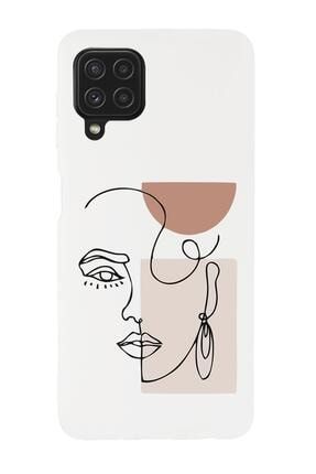 Samsung Galaxy A22 Uyumlu Women Art Desenli Premium Silikonlu Lansman Telefon Kılıfı MCTSA22SAMS541