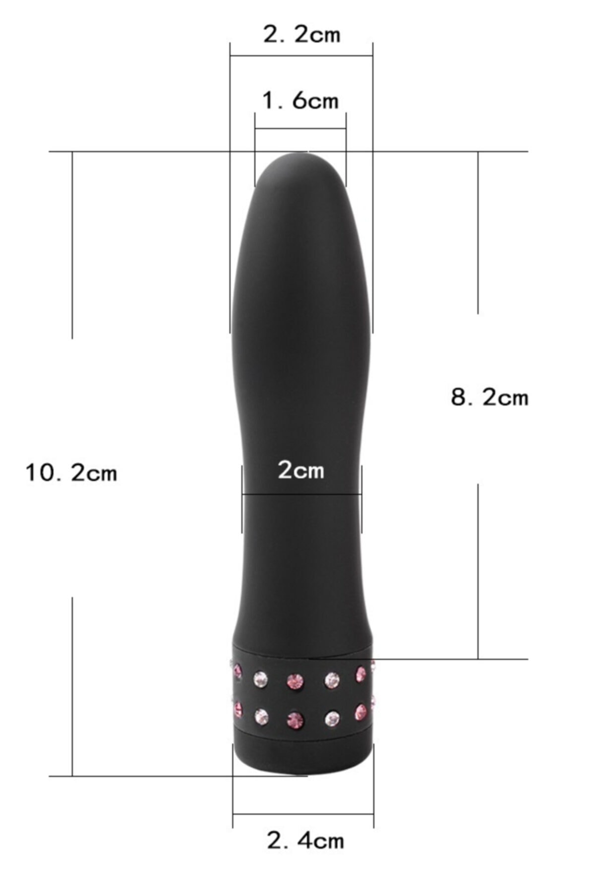 Pürüzsüz Silikon Dokuda Güçlü Titreşimli Vajinal Orgazm Alıştırıcı Genişletici Açıcı Anal Vibratör 2