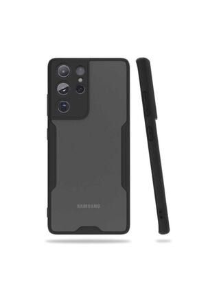 Samsung Galaxy S21 Ultra Kapak Kılıf Arkası Mat Parmak Izi Bırakmaz Kamera Korumalı Darbeye Dayanıkl SKU: 35268