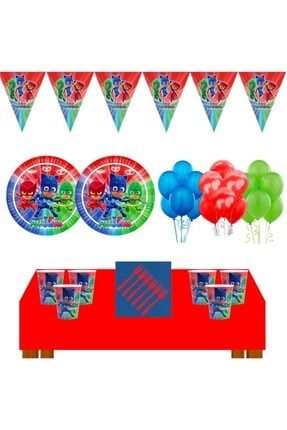 Pj Mask Doğum Günü Konsepti 16 Kişilik Pijamaskeliler Doğum Günü Seti Ekonomik PRA-5501336-9133