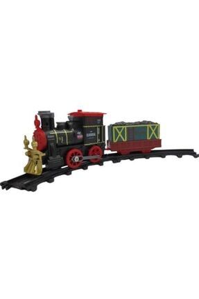 Buharlı Oyuncak Tren Seti 10 Parça Gerçek Detaylı Vagonlu Pilli Işıklı Müzikli Kara Tren Ekpres Tren BUL301