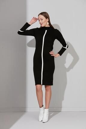 Yarım Boğazlı Triko Elbise (a90994-s) A90994-S-WN