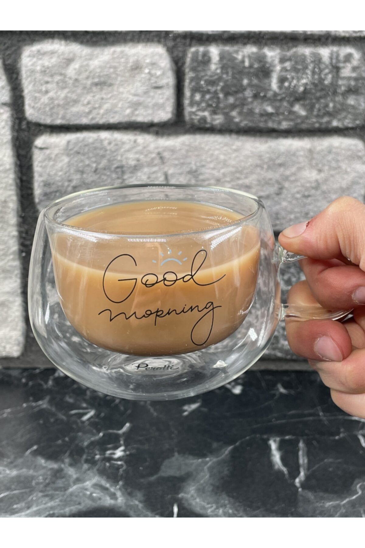 Glass outlet cup coffee