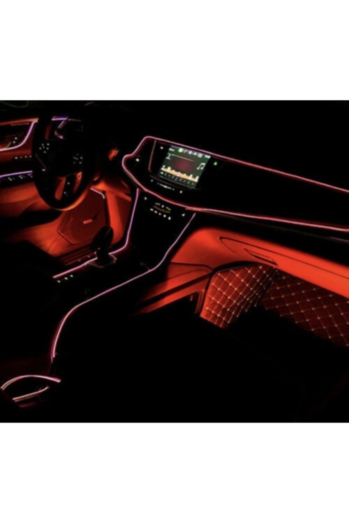 Hazar Led-In-Vehicle Neon Strip Led 3 Meters Red (torpedo LED) 3