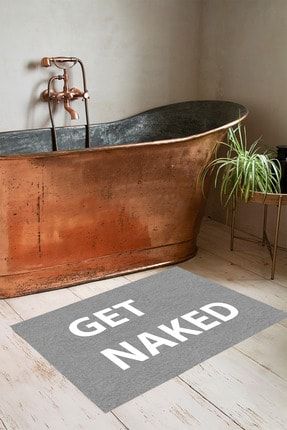Yıkanabilir Get Naked Banyo Halısı Banyo Paspası Tek Parça 60x100 Dc-8031 DC-8031
