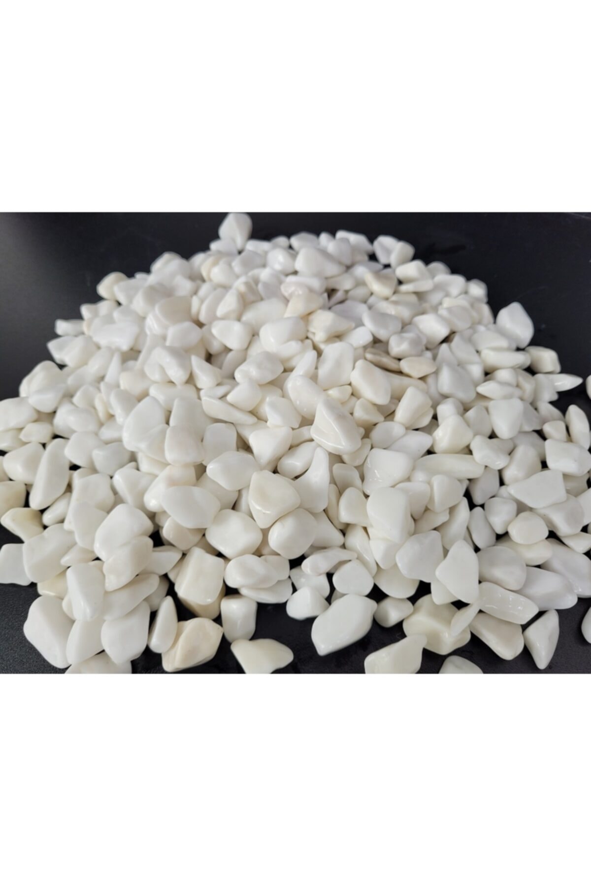 Beyaz Dolomit Taş 4 Kg 1,5-2,5 Cm Bahçe Taşı Dekoratif Taş Dere Taşı Çakıl Taşı Süs Taşı 3