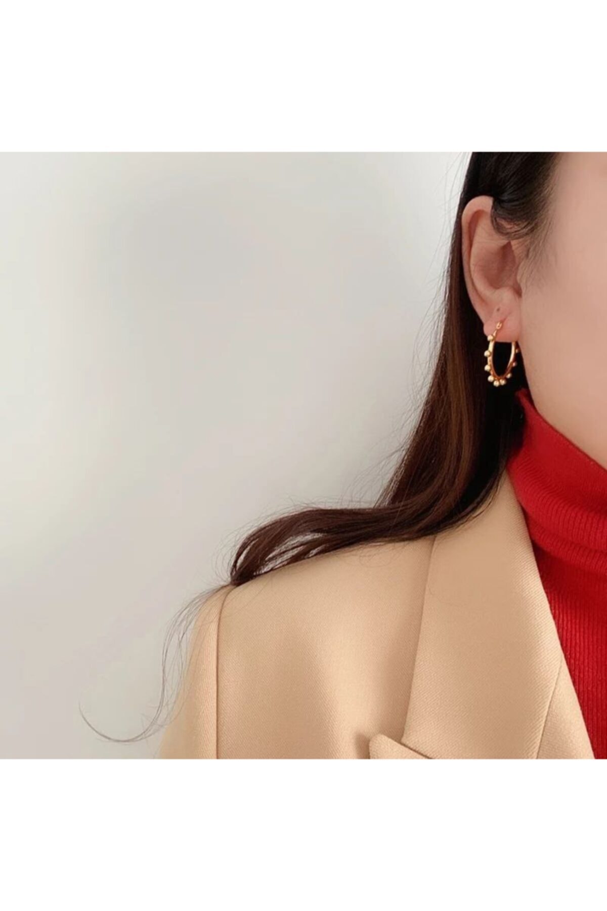 Lelia Çelik Gold Küpe 3