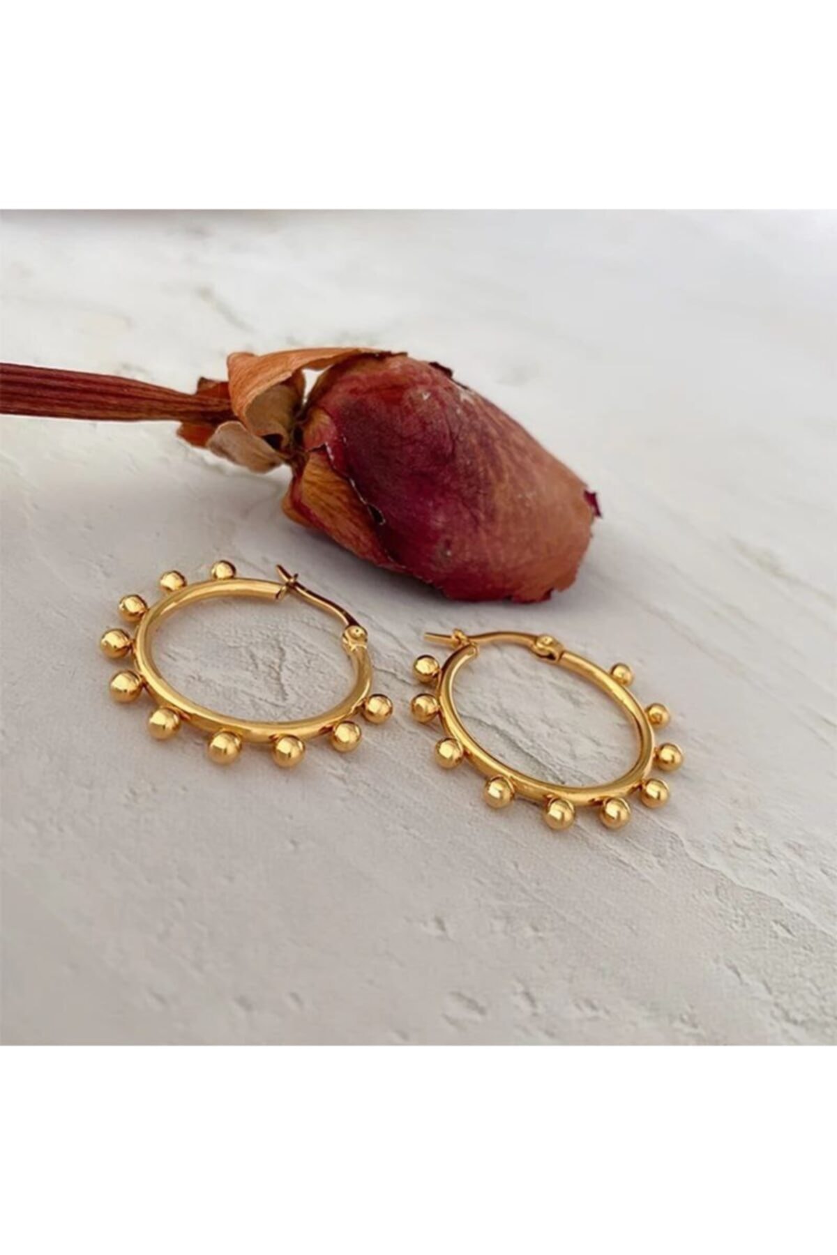 Lelia Çelik Gold Küpe 4