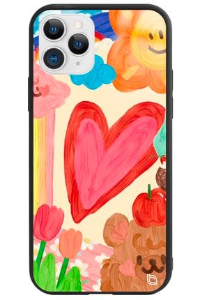Iphone 11 Pro Max Kalp Premium Desenli Glossy Telefon Kılıfı kalpglossy_174