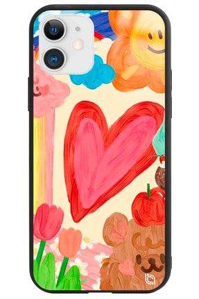 Iphone 12 Kalp Premium Desenli Glossy Telefon Kılıfı kalpglossy_175