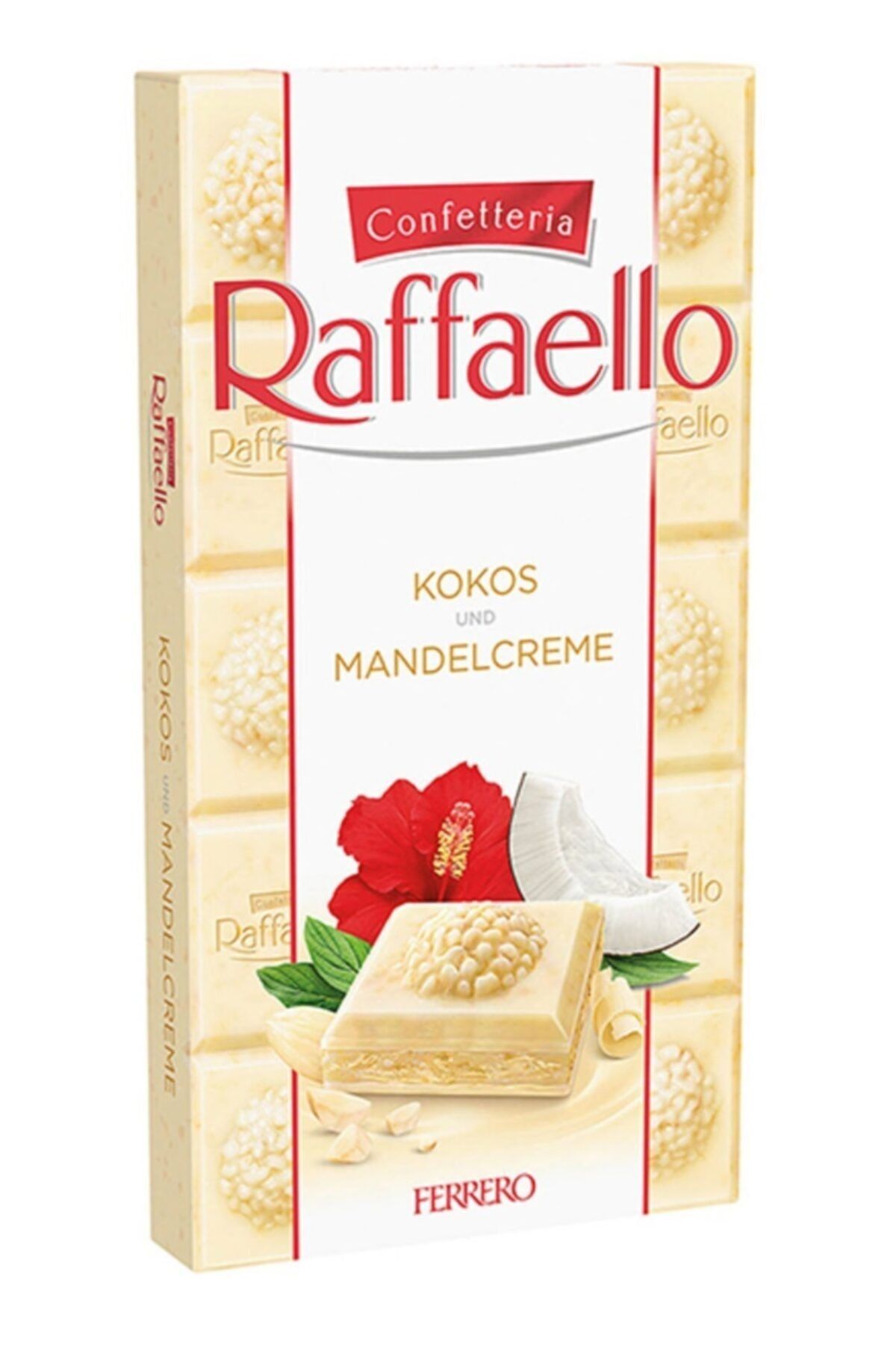 Шоколад Raffaello белый с кокосом и миндалем 90 г