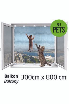 Pets Balkonlar Için Kedi Güvenlik Ağı 300cm X 800cm PETSB3060