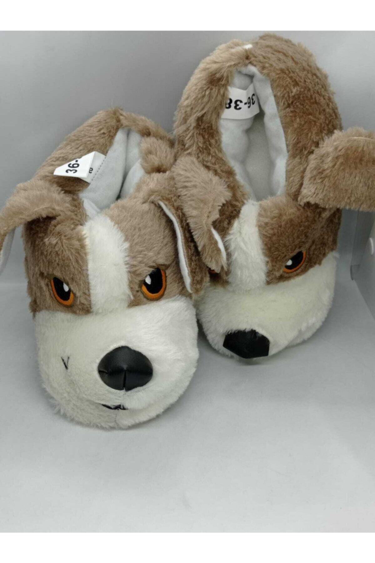 Akınal Bella-Akınalbella Unisex Καφέ Animal Slippers Home Παπούτσια 3