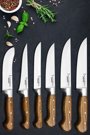 6'lı Mutfak Bıçak Seti Ekmek Meyve Sebze Et Bıçağı ( Y-s-0-1-2-3 ) LZB004