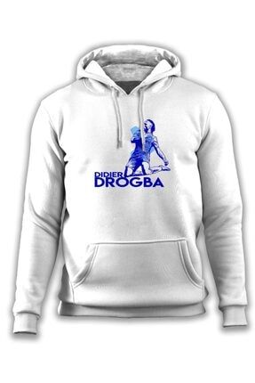 Didier Drogba (chelsea) - Özel Çizim Tasarım Legends Serisi Kapüşonlu Sweatshirt OLH0016