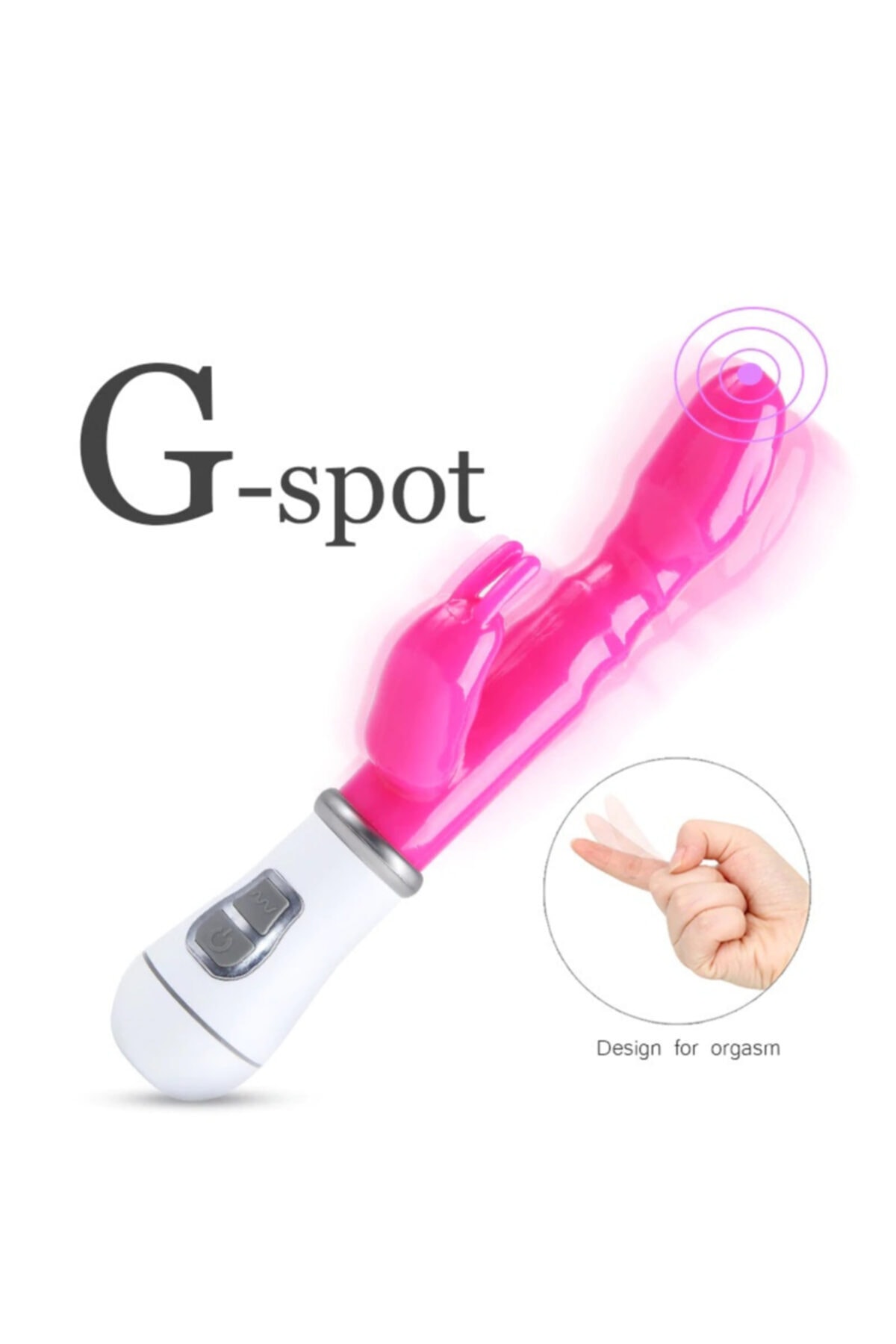 G Noktası Uyarıcılı 10 Güçlü Titreşim Fonksiyonlu Silikon Orgazm Zevk Vibratör 5