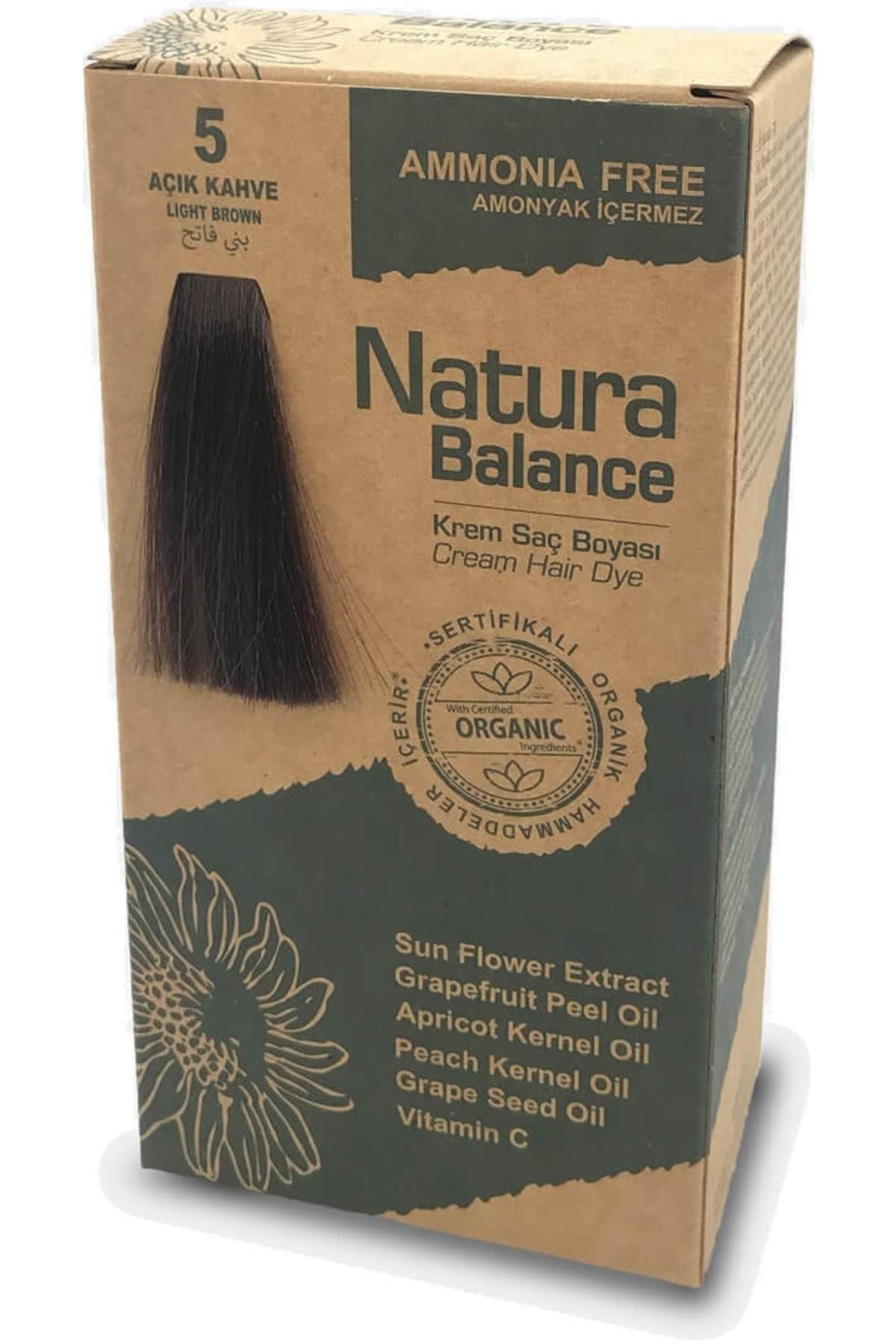Nature Natura Balance Kit Saç Boyası Açık Kahve