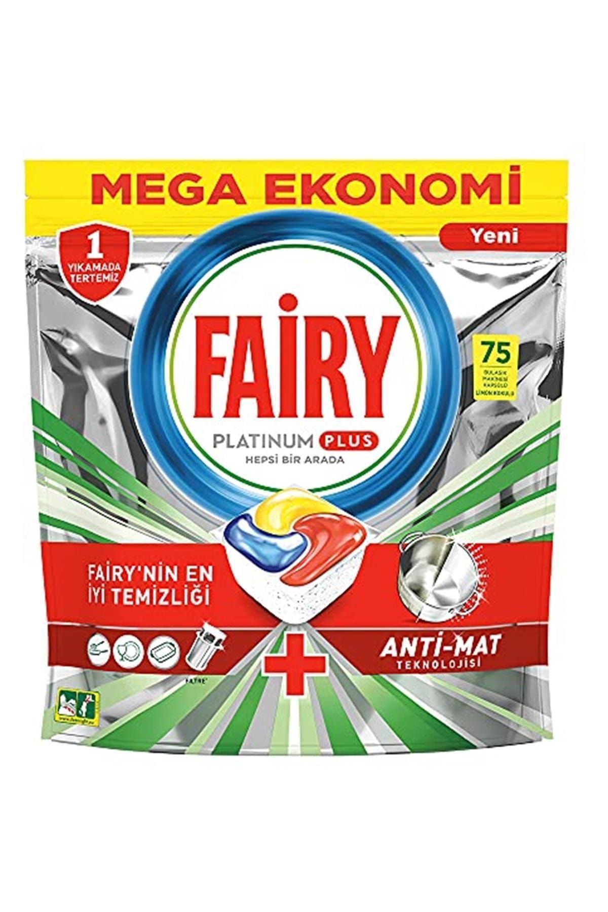 Fairy Platinum Plus 75 Yıkama Bulaşık Makinesi Deterjanı Kapsülü ...