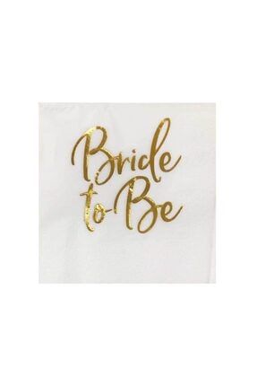 Kağıt Peçete Varaklı Baskılı Bride To Be Yazılı 33x33 cm TT5538