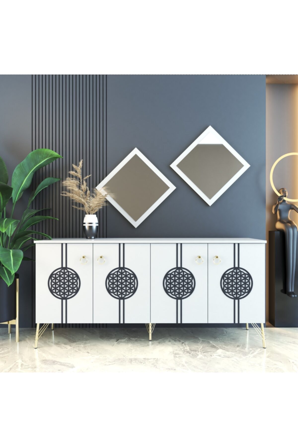 Elegant 173 White Console